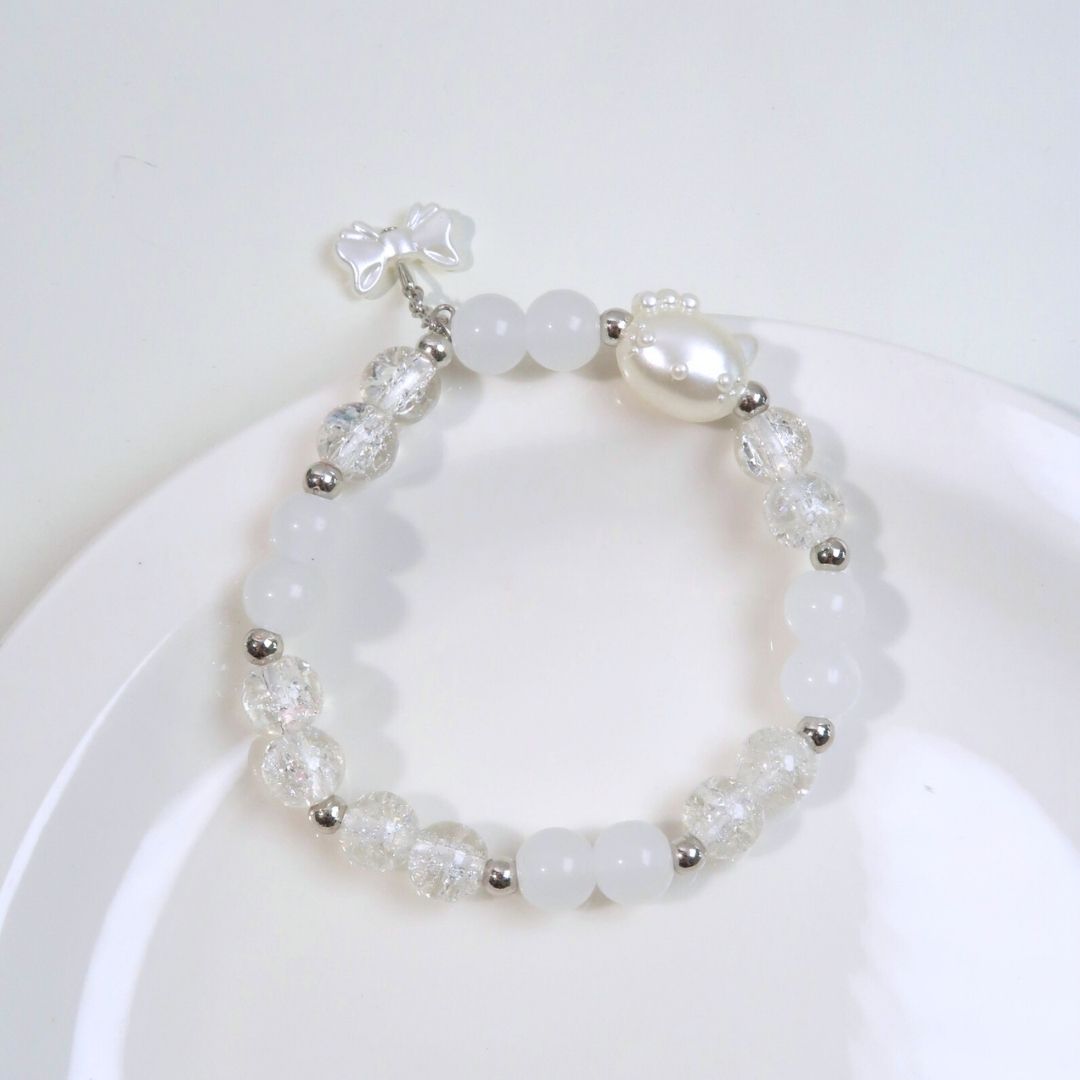 White Kitty - Handmade Bracelet